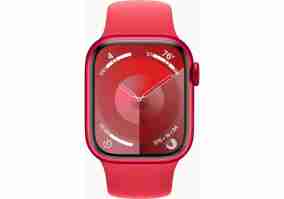 Смарт-часы Apple Watch Series 9 GPS 41mm PRODUCT RED Alu. Case w. PRODUCT RED Sport Band - S/M (MRXG3)