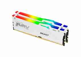 Пам'ять для настільних комп'ютерів Kingston FURY 64 GB (2x32GB) DDR5 6000 MHz Beast RGB EXPO White (KF560C36BWEAK2-64)