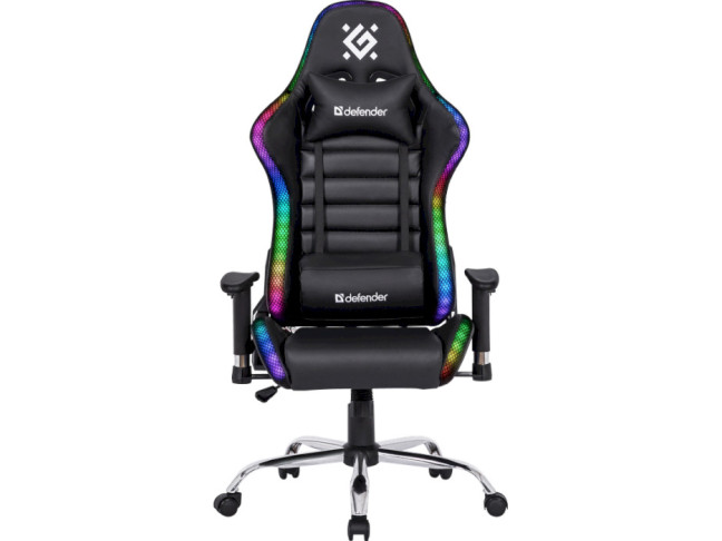 Комп'ютерне крісло для геймера Defender Ultimate Black (64355)