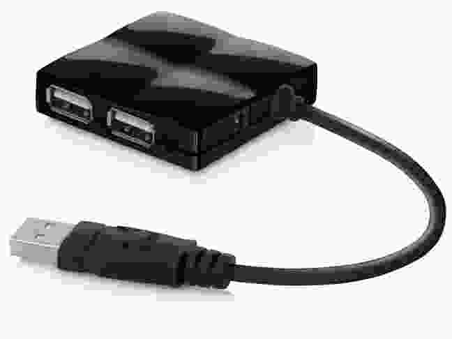 Мультипортовый адаптер Belkin USB 2.0 4 Port Travel Hub