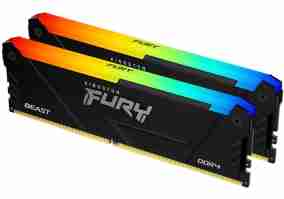 Модуль пам'яті Kingston FURY 16 GB (2x8GB) DDR4 3200 MHz Beast Black RGB (KF432C16BB2AK2/16)