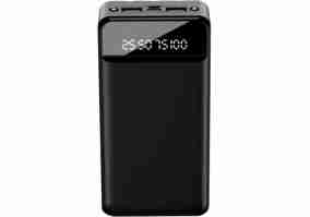 Внешний аккумулятор (павербанк) XO Power Bank PR164 with Flashlight 2USB+Type-C 30000mAh Black
