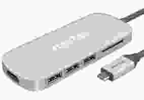 Мультипортовый адаптер HooToo Shuttle USB 3.1 Type-C Hub