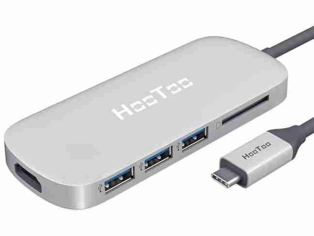 Мультипортовый адаптер HooToo Shuttle USB 3.1 Type-C Hub