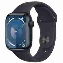 Смарт-годинник Apple Watch Series 9 GPS 45mm Midnight Aluminum Case w. Midnight S. Band - M/L (MR9A3)