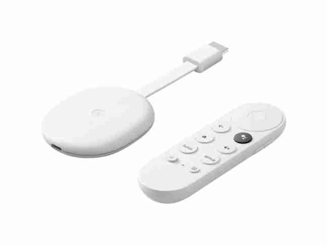 Медіаплеєр Google Chromecast 4K with  TV Snow (GA01919)