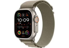 Смарт-годинник Apple Watch Ultra 2 GPS + Cellular 49mm Titanium Case with Olive Alpine Loop - Small (MREX3/MRFH3)