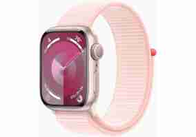 Смарт-часы Apple Watch Series 9 GPS 41mm Pink Aluminum Case w. Light Pink S. Loop (MR953)