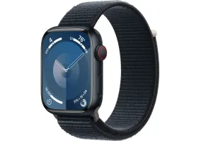 Смарт-годинник Apple Watch Series 9 GPS + Cellular 45mm Midnight Alu. Case w. Midnight S. Loop (MRMF3)