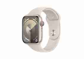 Смарт-часы Apple Watch Series 9 GPS + Cellular 45mm Starlight Alu. Case w. Starlight Sport Band - M/L (MRM93)