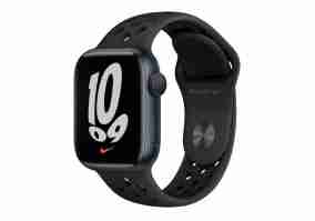 Смарт-годинник Apple Watch Nike Series 7 LTE 41mm Midnight Aluminum Case w. Anth./Black Nike S. Band (MKHM3)