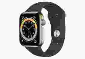 Смарт-часы Apple Watch Series 6 GPS + Cellular 44mm Gold Stainless Steel Case w. Cyprus Green Sport B. (M07N3/M09F3)