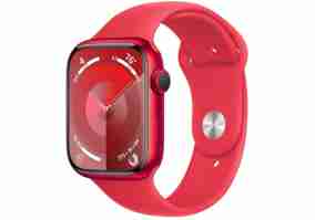 Смарт-часы Apple Watch Series 9 GPS 45mm PRODUCT RED Alu. Case w. PRODUCT RED Sport Band - S/M (MRXJ3)