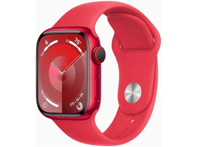 Смарт-годинник Apple Watch Series 9 GPS + Cellular 41mm PRODUCT RED Alu. Case w. PRODUCT RED Sport Band - S/M (MRY63)