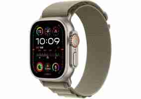 Смарт-годинник Apple Watch Ultra 2 GPS + Cellular 49mm Titanium Case with Olive Alpine Loop - Large (MRF03/MRFK3