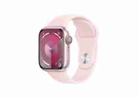 Смарт-часы Apple Watch Series 9 GPS + Cellular 41mm Pink Alu. Case w. Light Pink Sport Band - M/L (MRJ03)