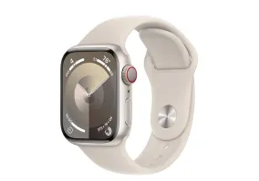 Смарт-часы Apple Watch Series 9 GPS + Cellular 41mm Starlight Alu. Case w. Starlight Sport Band - S/M (MRHN3)
