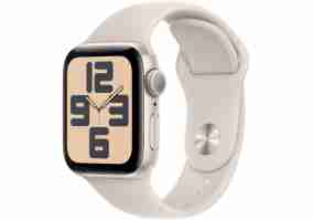 Смарт-часы Apple Watch SE 2 GPS 44mm Starlight Aluminium Case with Starlight Sport Band M/L (MRE53)