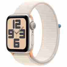 Смарт-часы Apple Watch SE 2 GPS 44mm Starlight Aluminium Case with Starlight Sport Loop (MRE63)