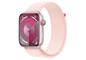 Смарт-годинник Apple Watch Series 9 GPS + Cellular 45mm Pink Alu. Case w. Light Pink Sport Loop (MRMM3)
