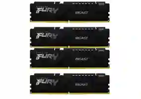 Память для настольных компьютеров Kingston 128 GB (4x32GB) DDR5 5200 MHz Beast (KF552C40BBK4-128)