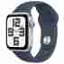 Смарт-часы Apple Watch SE 2 GPS 44mm Silver Aluminium Case with Storm Blue Sport Band M/L (MREE3)