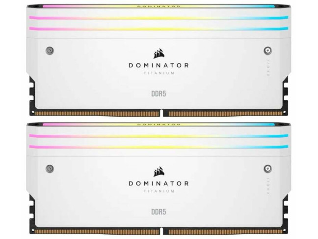 Модуль пам'яті Corsair 32 GB (2x16GB) DDR5 6000 MHz Dominator Platinum RGB White (CMP32GX5M2B6000C30W)
