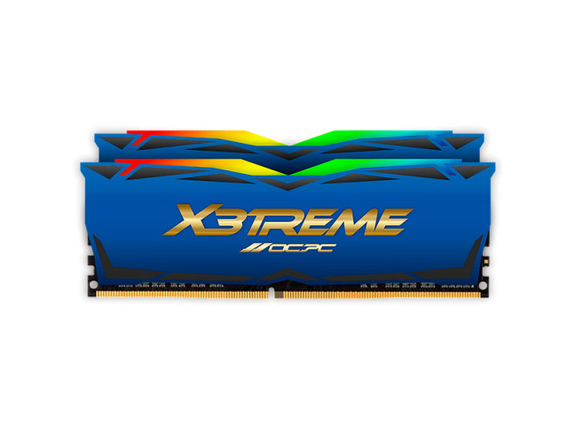 Память для настольных компьютеров OCPC 16 GB (2x8GB) DDR4 3600 MHz X3 RGB Blue Label (MMX3A2K16GD436C18BU)