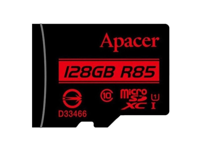 Карта памяти Apacer 128 GB microSDXC Class 10 UHS-I R85 (AP128GMCSX10U5-RA)