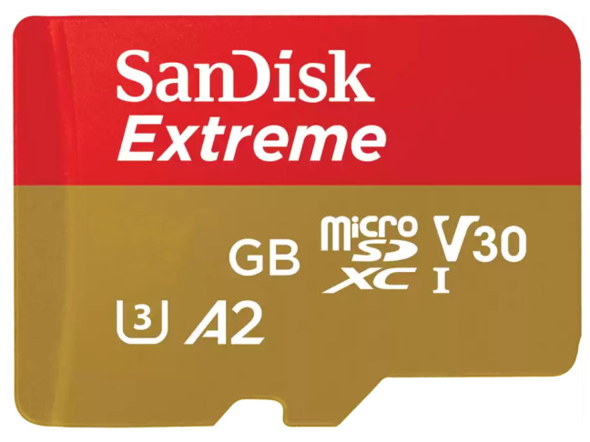 Карта пам'яті SanDisk 64 GB microSDXC UHS-I U3 V30 A2 Extreme (SDSQXAH-064G-GN6GN)