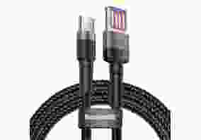 Кабель USB Type-C BASEUS Cafule HW Quick Charging Data cable For Type-C 40W 1m Gray Black (CATKLF-PG1)