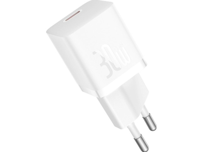 Сетевое зарядное устройство BASEUS GaN5 Fast Charger (mini) 1C 30W White (CCGN070502)