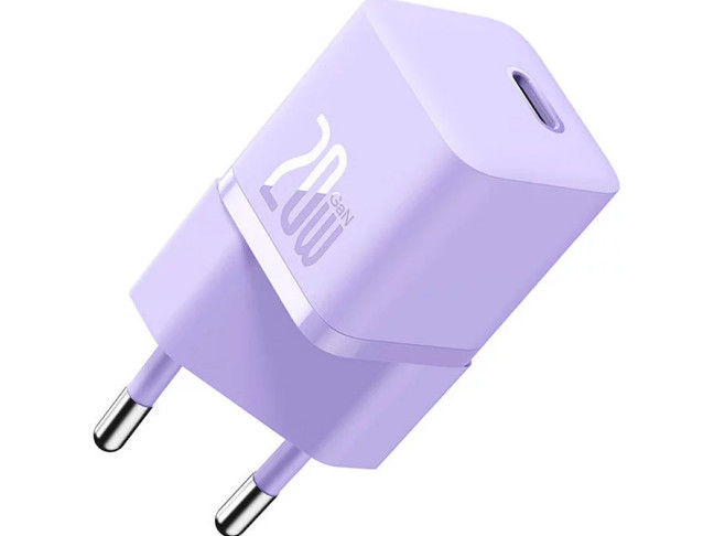 Сетевое зарядное устройство BASEUS GaN5 Fast Charger (mini) 1C 20W Purple (CCGN050105)