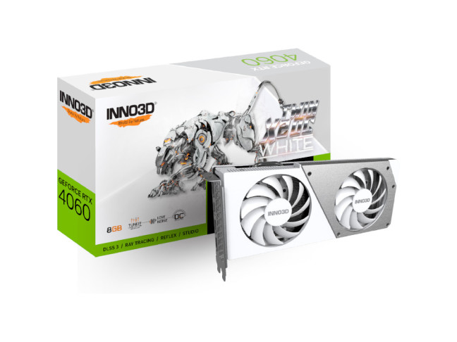 Видеокарта Inno3D GeForce RTX 4060 TWIN X2 OC White (N40602-08D6X-173051W)