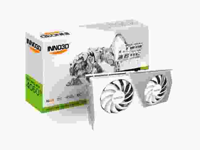 Відеокарта Inno3D GeForce RTX 4060 Ti 16GB TWIN X2 OC White (N406T2-16D6X-178055W)