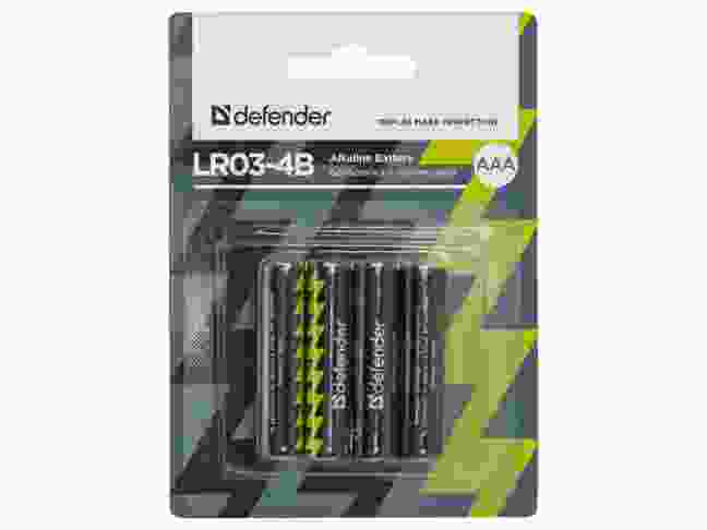 Батарейка Defender AAA bat Alkaline 4шт (56002)