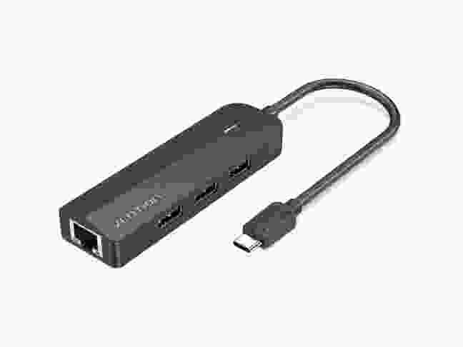 Док-станція для ноутбука Vention Hub USB 3.1 Type-C 3-Port 0.15m Black (TGOBB)