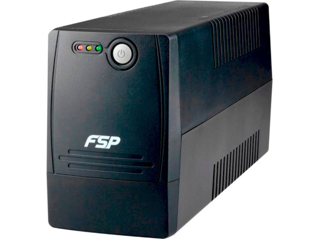 Лінійно-інтерактивний ДБЖ FSP FP1500, 1500ВА/900Вт, Lin-Int, USB/RJ45, IEC*6-320-C13, AVR, Black (PPF9000526)