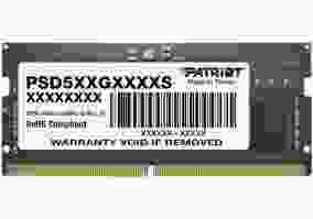 Пам'ять для ноутбуків Patriot 16 GB SO-DIMM DDR5 5600 MHz (PSD516G560081S)