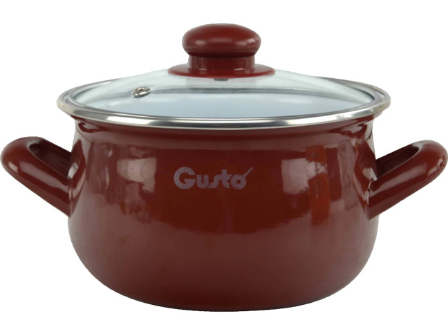 Кастрюля GUSTO Ред 18 см 3.1 л ( GT-T-118-R)