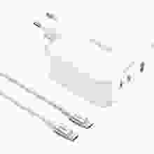 Мережевий зарядний пристрій UGREEN CD289 GaN 140W Fast Charger White + Type-C to Type-C (15339)
