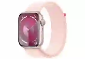 Смарт-часы Apple Watch Series 9 GPS 45mm Pink Aluminum Case w. Light Pink S. Loop (MR9J3)