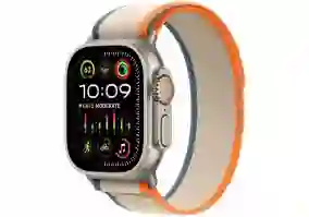 Смарт-годинник Apple Watch Ultra 2 GPS + Cellular 49mm Titanium Case with Orange/Beige Trail Loop - S/M (MRF13)