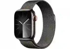 Смарт-часы Apple Watch Series 9 GPS + Cellular 41mm Graphite S. Steel Case w. Graphite Milanese Loop (MRJA3)
