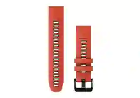 Ремешок для смарт-часов Garmin QuickFit 22 Watch Bands Silicone - Flame Red/Graphite (010-13280-04)