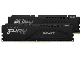 Оперативна пам'ять Kingston FURY 64 GB (4x16GB) DDR5 5200 MHz Beast Black (KF552C40BBK4-64)