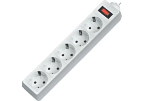 Удлинитель Defender ES 1.8m 5 роз (994810) White