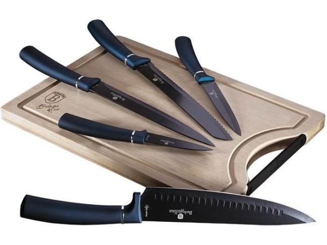 Набор ножей Berlinger Haus Metallic Line Aquamarine Edition (BH-2553)
