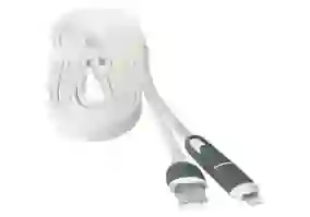 Кабель Defender USB10-03BP USB(AM)-MicroUSB+Lightning White1м (87493)