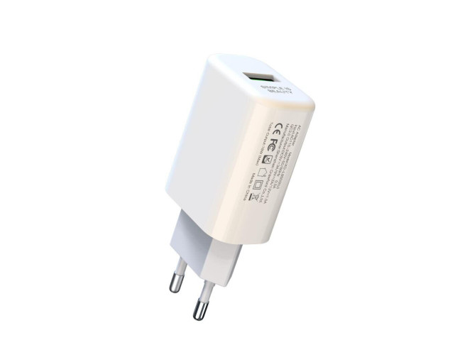 Зарядное устройство XO L85 18W/1USB + microUSB White